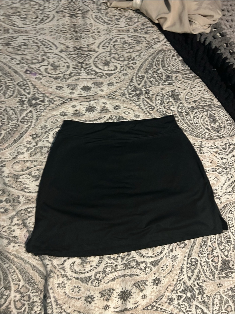 Tranquility by Colorado Clothing Black Stretch Mini Skirt